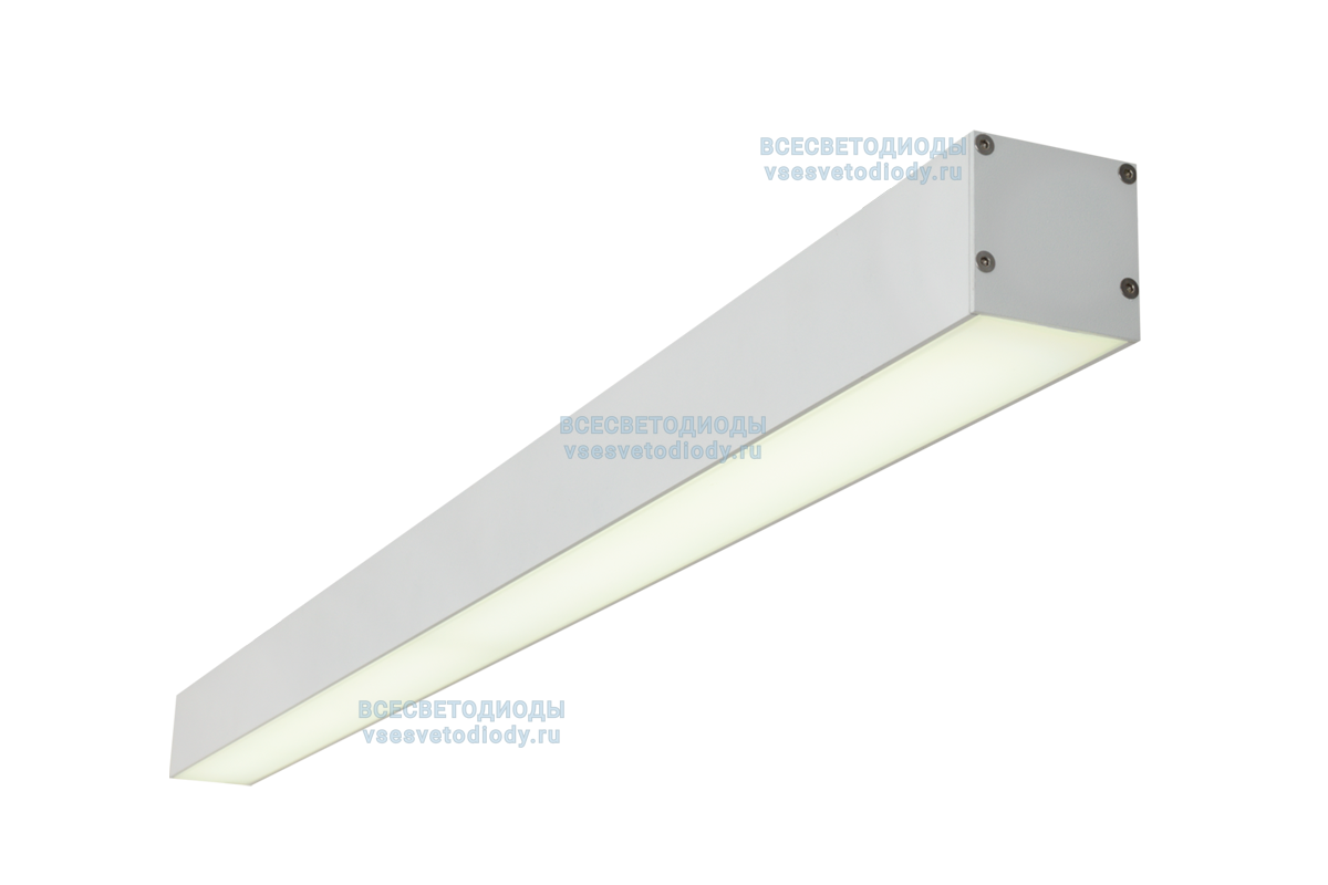 Светильник профильный L50 54W, 1515 мм, 3000К, белый, накладной, IP 40